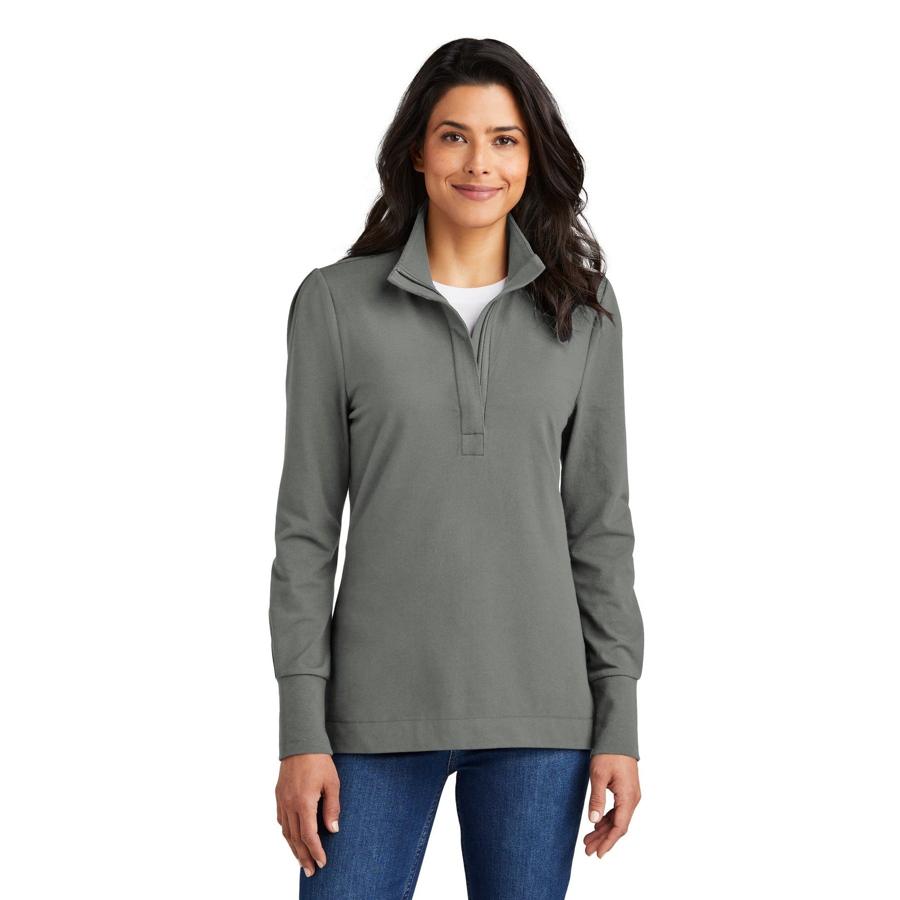 Port Authority-Port Authority® Women's Fairway Stretch 1/4-Zip LK829-MedTech-3